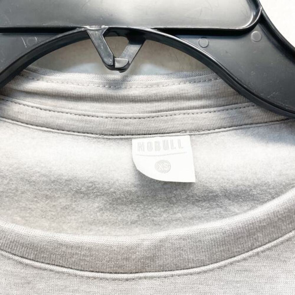 NoBull Women's Crewneck Long Sleeve‎ Sweatshirt Heather Gray Size XS - Picture 6 of 7
